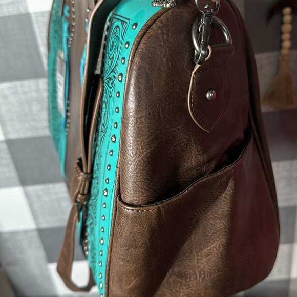 Trinity Ranch Duffle Bag Western Toiled - Picture 12 of 13